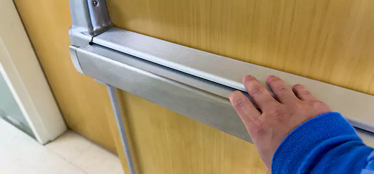 Installing a Push Bar on a Door Claremont